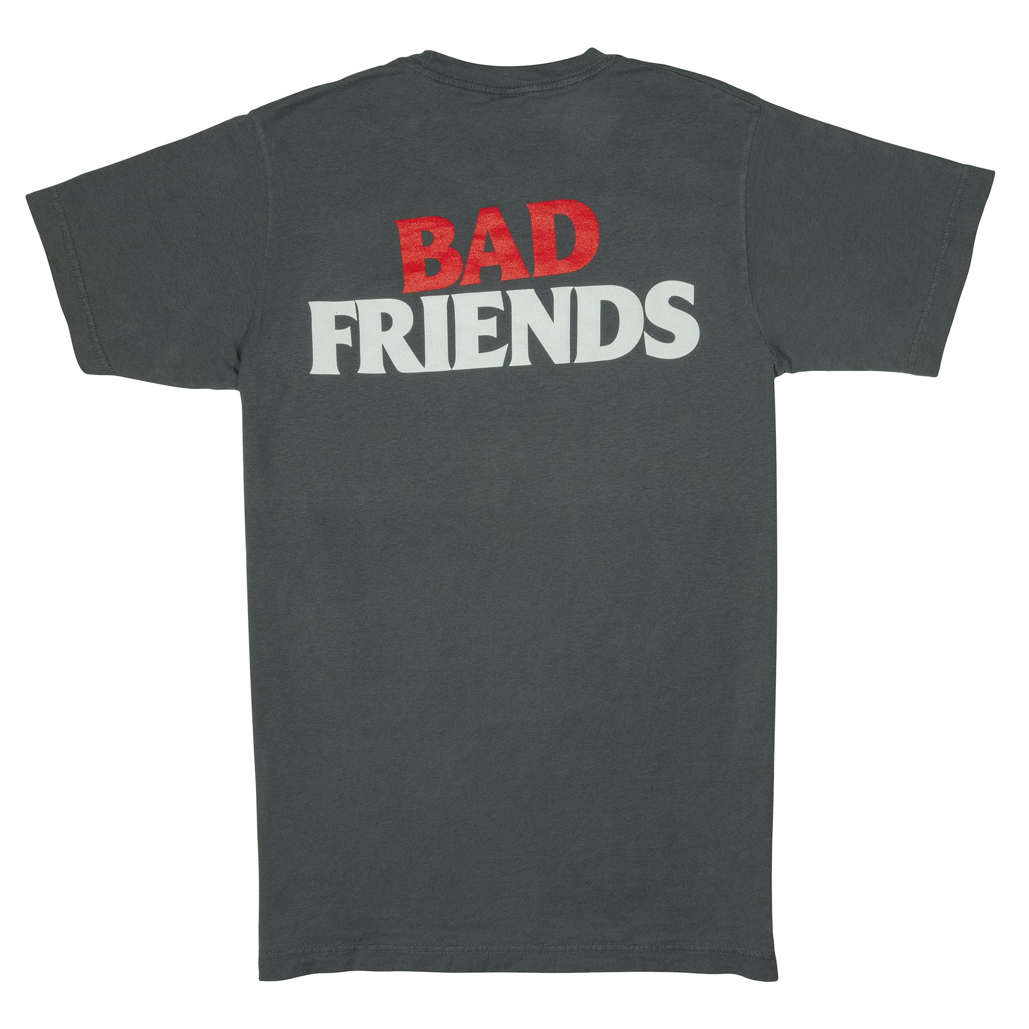 Bad Friends Classic Grey T-Shirt Back