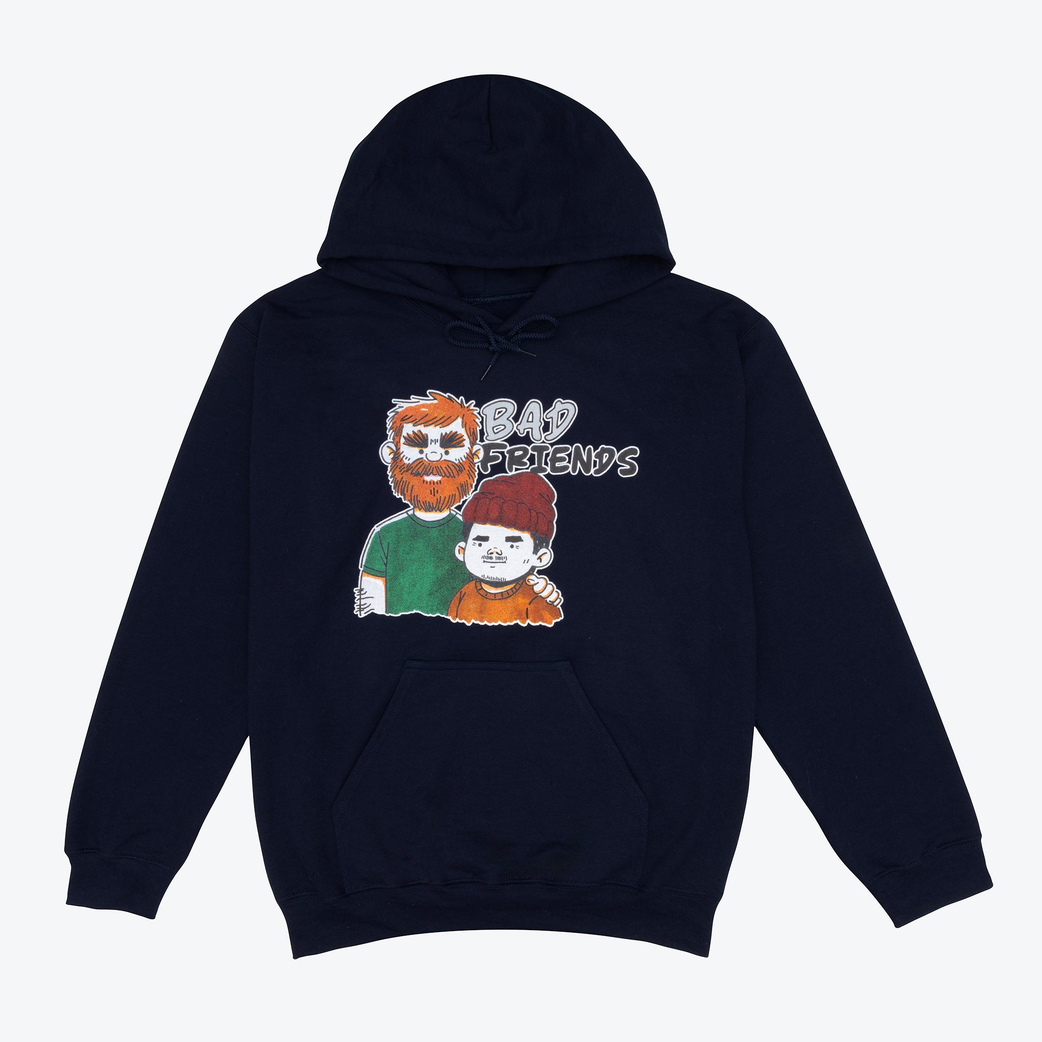 Bad Friends Hairy Navy Hoodie